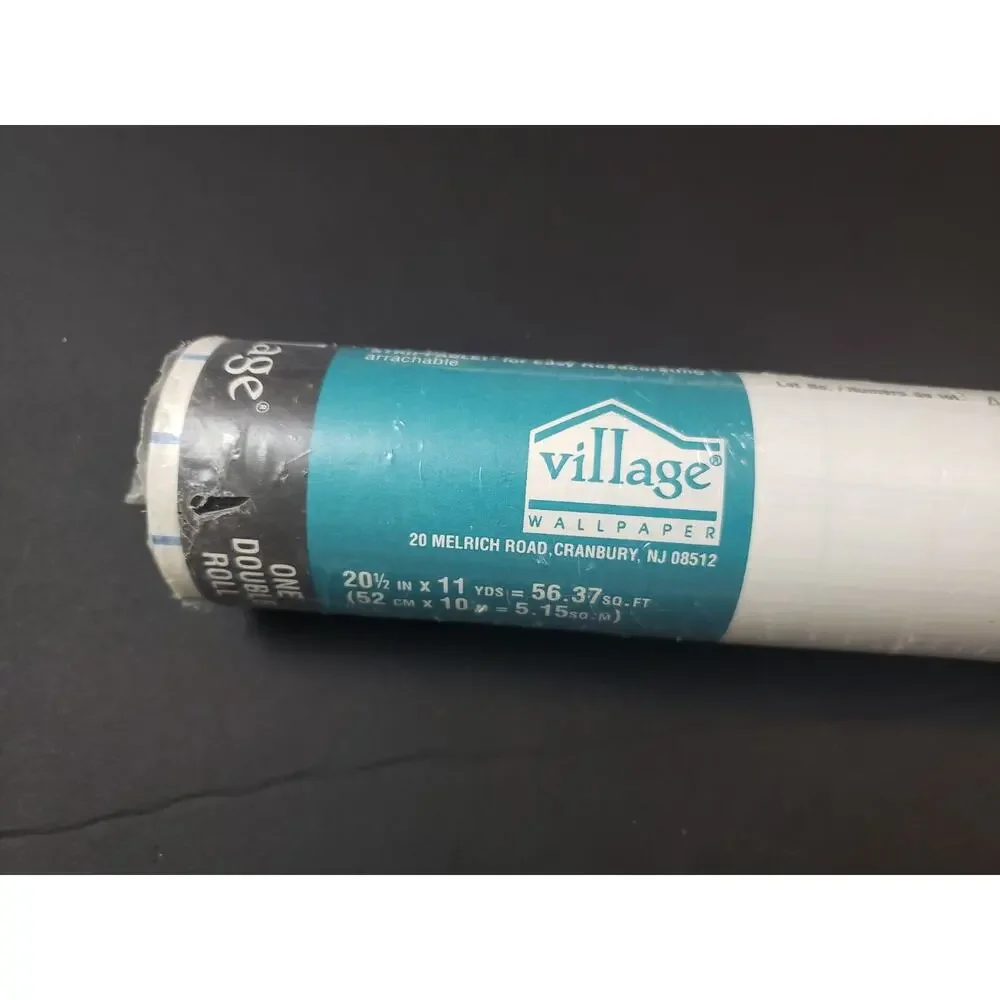 (JL) Village Wallpaper One Double Roll Vinyl Wallcovering Prepasted Washable